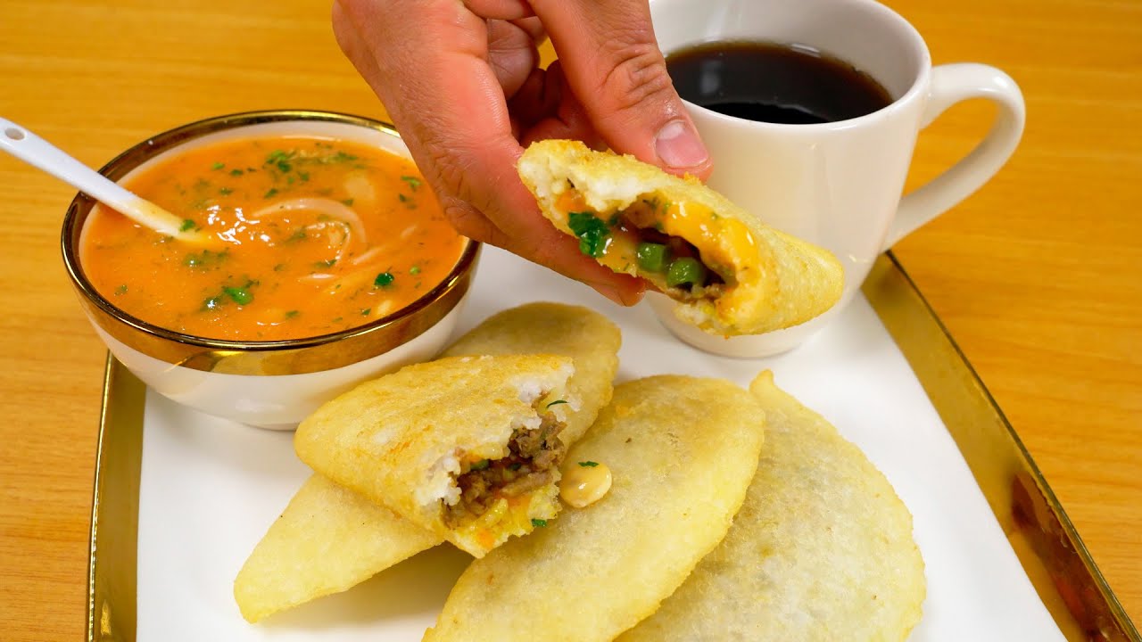 Crujientes empanadas de morocho con ají de chocho