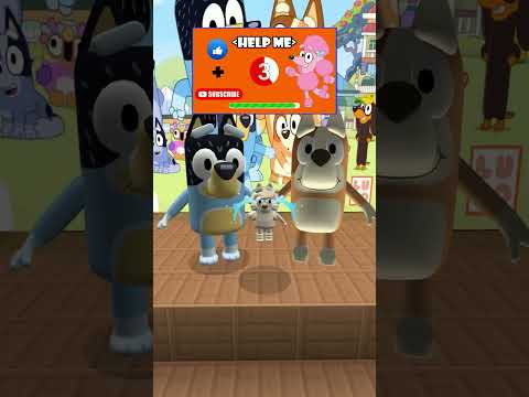 Bluey Vs Laser Challenge 🧐🔥#shorts #roblox #bluey