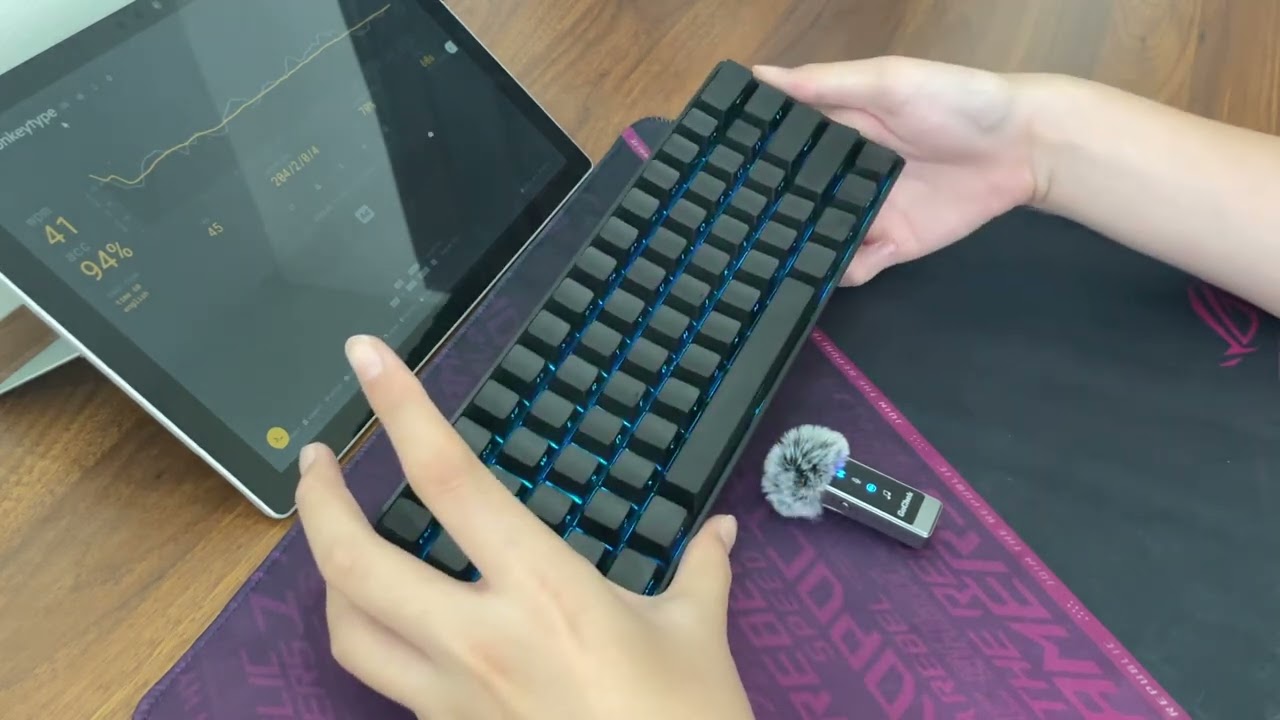 Akko Glare Magnetic Switches on Monsgeek FUN60 Pro Hall Effect Keyboard (V2)