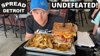 UNDEFEATED RYE BREAD GRILLED CHEESE BURGER!  The Madder Max  Spread Detroit (Detroit, MI)