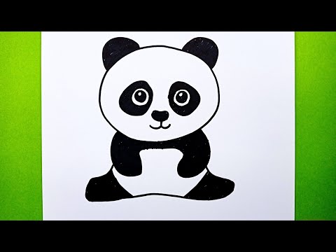 Kolay Panda Resmi Çizimi, Kolay Yoldan Sevimli Bir Panda Nasıl Çizilir, Kolay Çizimler