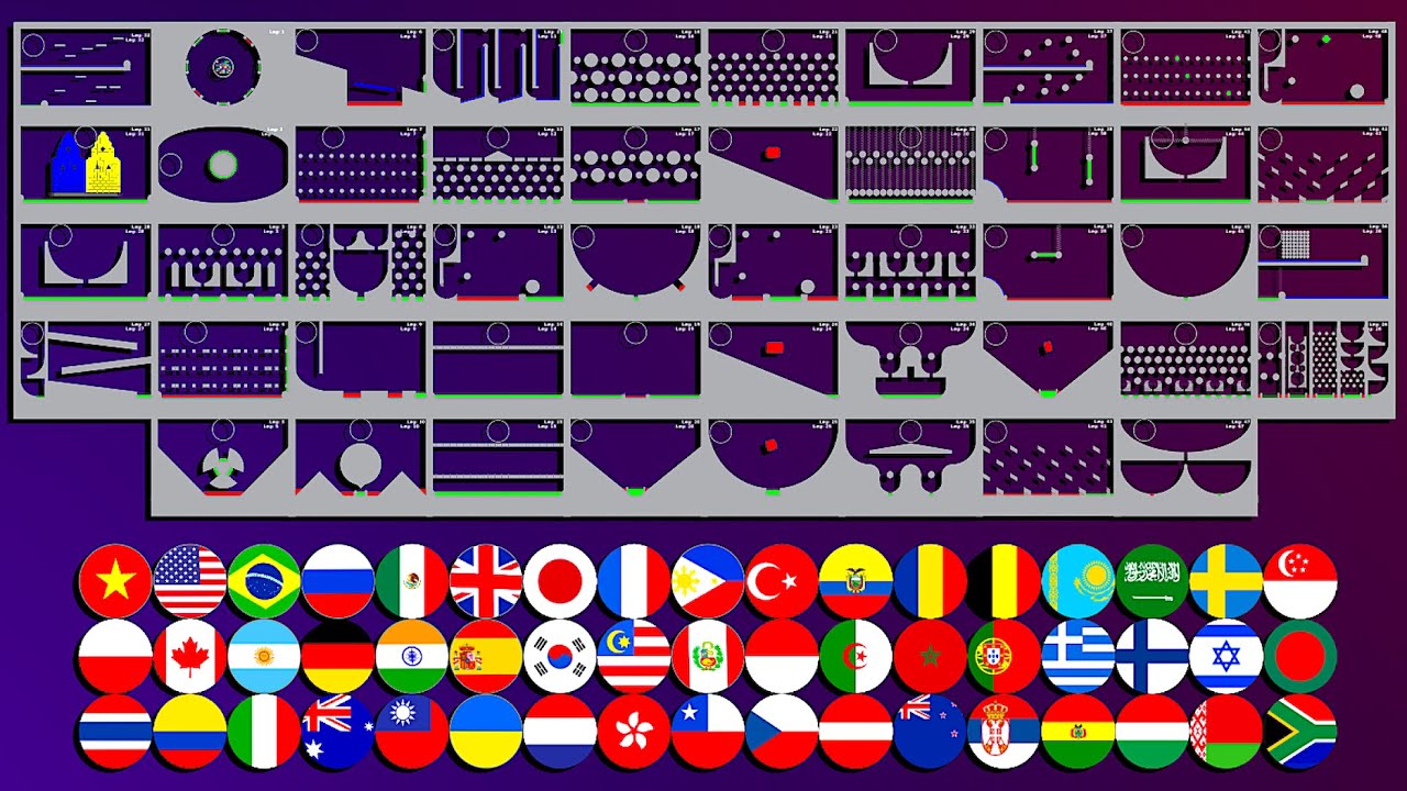 51 Countries - 50 Eliminations Marble Race
