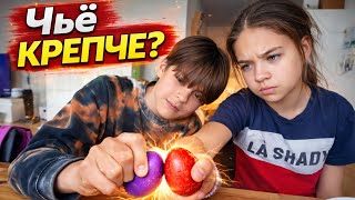 ВЛОГ/ 🥚ЧЬЁ КРЕПЧЕ  / 😋Ну ОЧЕНЬ Вкусные БЛИНЧИКИ / ✂️РЕШИЛА ОТРЕЗАТЬ ВОЛОСЫ