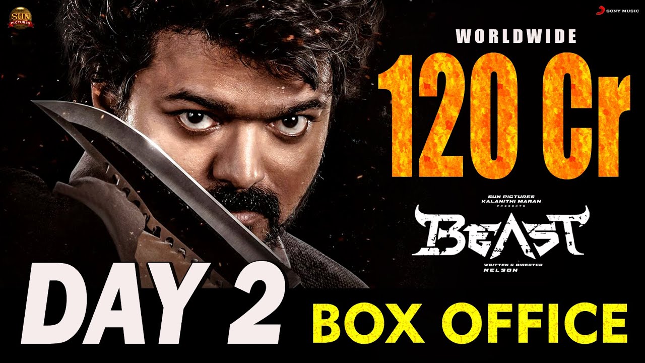 Beast DAY 2 - Second Day WORLDWIDE 120 Crore BOX OFFICE Collection Report Record Breaking | Vijay