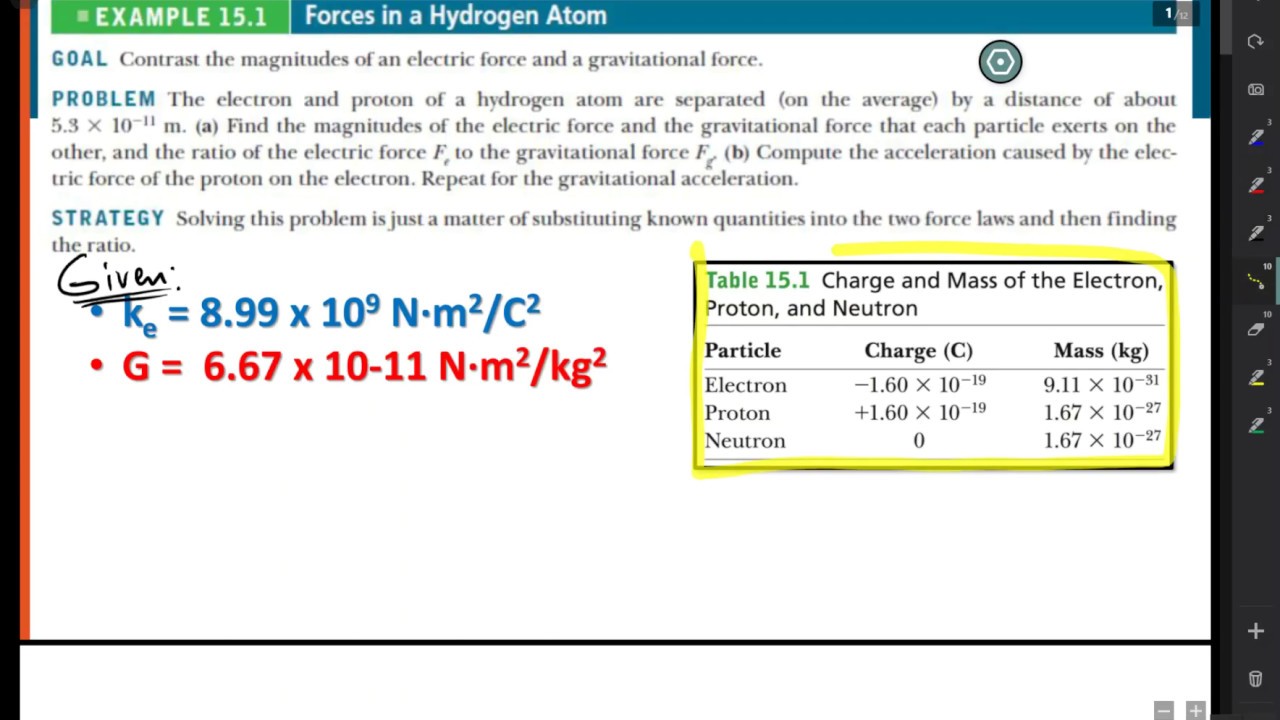 Download Electric Vs Gravitational Forces In A Hydrogen Atom Youtube For Android Wallpaper Electric Vs Gravitational Forces In A Hydrogen Atom Youtube For Android Free