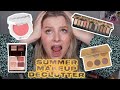 MY SUMMER MAKEUP DECLUTTER// CUTTING DOWN MY COLLECTION