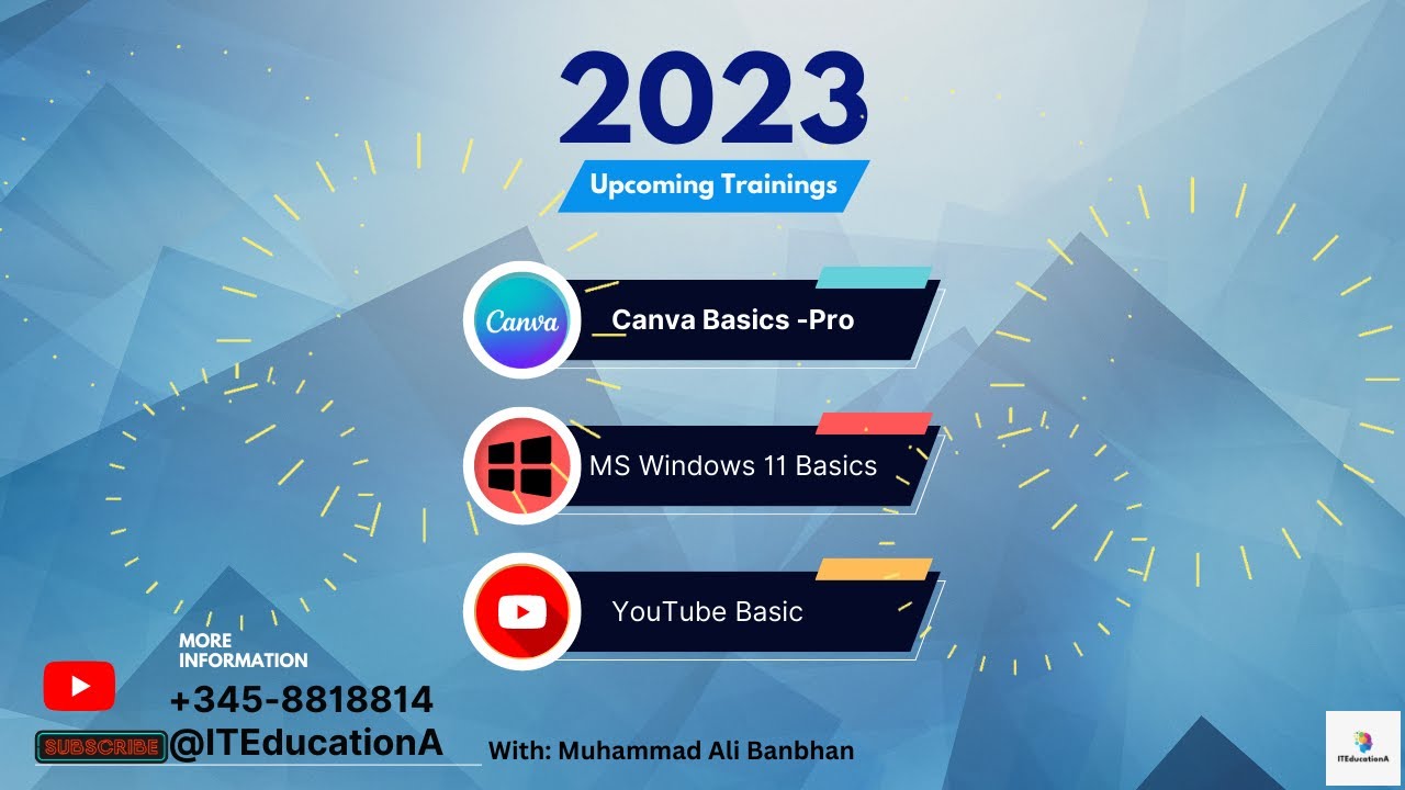 Coming soon to YouTube Training Videos on YouTube - YouTube