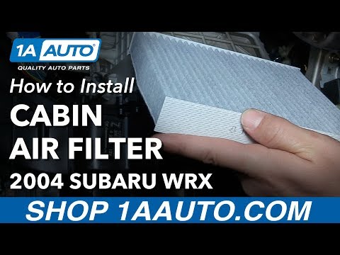 How to Install Replace Cabin Air Filter 04-07 Subaru Impreza WRX