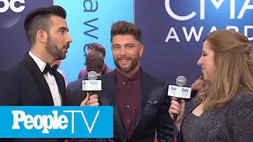 Chris Lane Reveals How He Found 'His Take Back Home Girl' In Lauren Bushnell | CMAs 2018 | PeopleTV