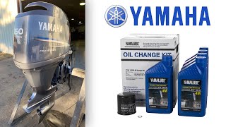 Como cambiar el aceite a un YAMAHA 150 HP FOUR STROKE | SERVICIO DE 100 HORAS