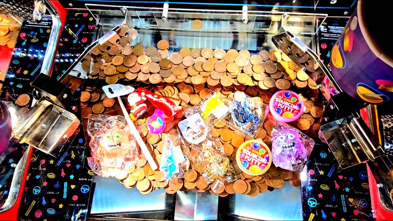 Игра Real Money Coin Pusher UK, часть 2 – Рождественские выигрыши!