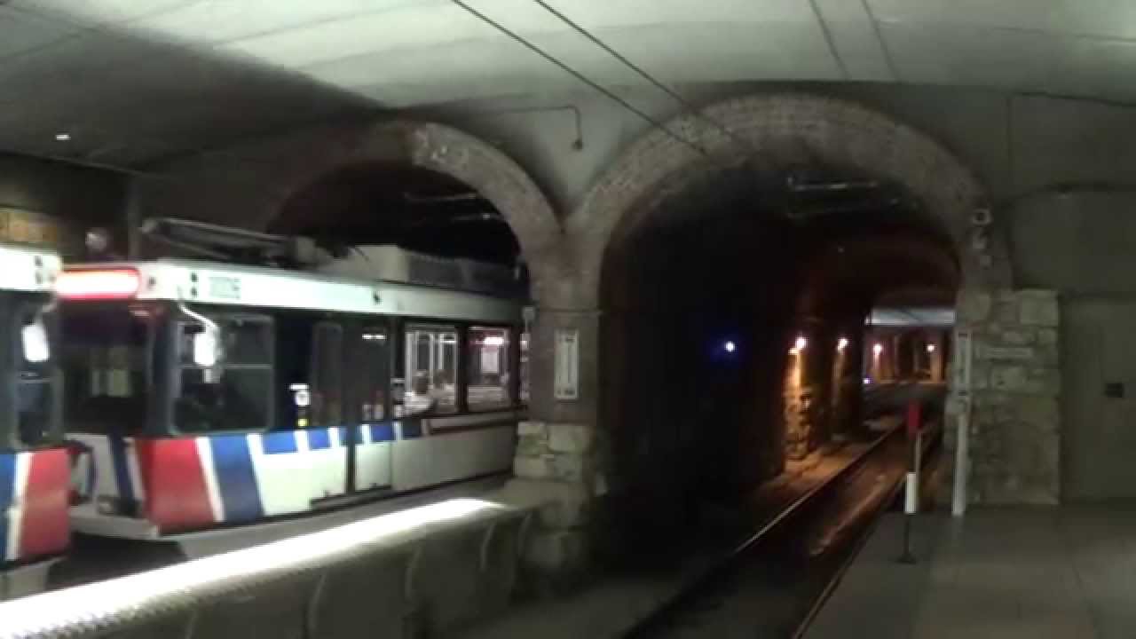 st-louis-metrolink-two-red-line-trains-at-convention-center-youtube