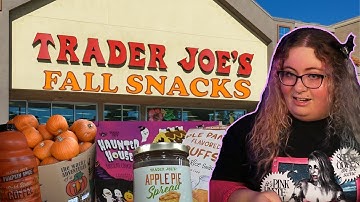 Trying FALL SNACKS from TRADER JOES