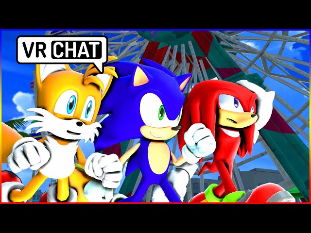 SONIC AND FRIENDS GO TRICK OR TREATING ON VR CHAT 