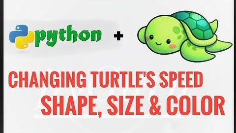 pyTurtle 5 | Changing turtle properties | python | #pyGuru