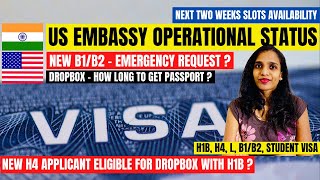 US Embassy India January Visa Fridays Update | H1B, New B1/B2 Emergency Request , H4, Student Visa