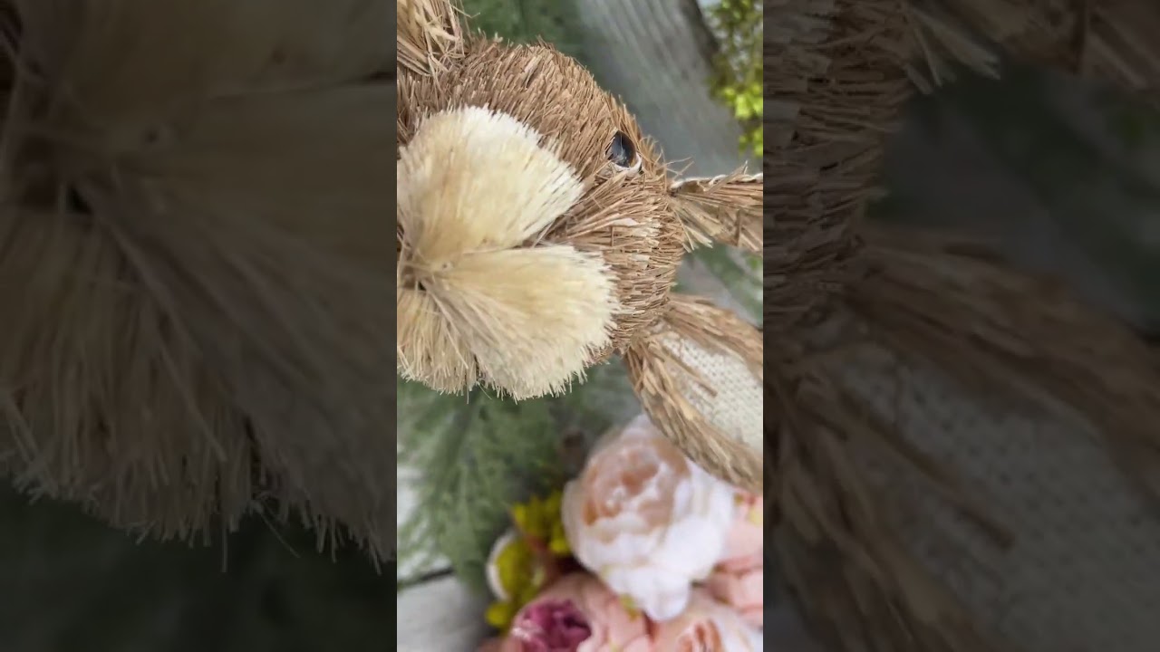 Easter Floral Arrangement with Bunny