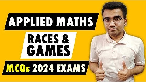 Applied Maths Races Games MCQs 2024 | Class 12 Applied Maths MCQs 2024 | Applied Mathematics MCQs