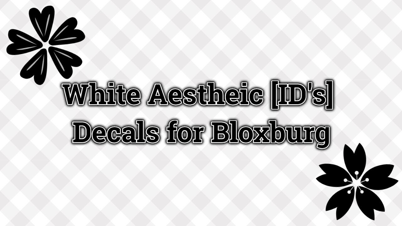 England Earis Black White Aesthetic Id S Decals For Bloxburg Youtube - roblox decals grey aesthetic dinoitx by dinoitx