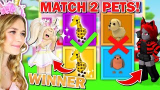 Match The PET To *WIN* IT In Adopt Me! (Roblox)