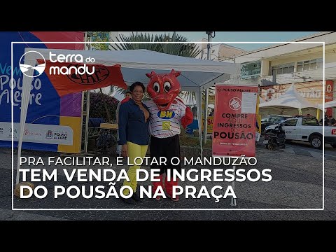 Ingressos para partida entre Pouso Alegre e Paraná são vendidos na praça da Catedral