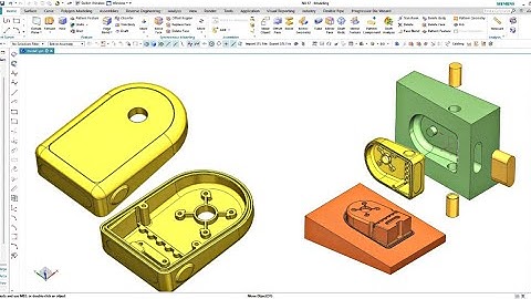 Core cavity made in Nx12 without mold wizard Siemens Nx12