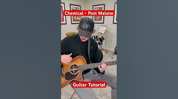Thumbnail of Chemical - Post Malone | 60-Second Guitar Tutorial #GuitarTutorial #PostMalone #Chemical