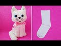 💥ÇORAPTAN OYUNCAK SEVİMLİ KEDİ YAPILIŞI😍/👌SOCKS DOLL/CAT/How to make