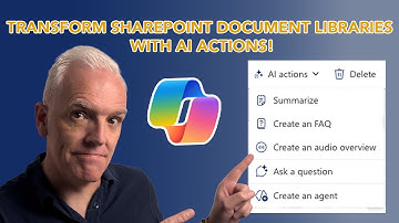 Unlock AI Actions in SharePoint: Automate Your Document Libraries!
