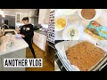 VLOG - bake w/ me (HEALTHY and YUMMY AF blondies!!!)