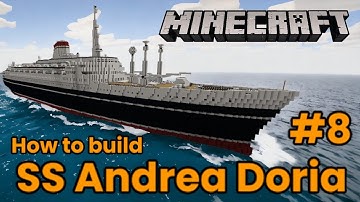 Minecraft. SS Andrea Doria Tutorial Part 8