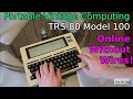 A true vintage portable getting a trs80 model 100 online without wires