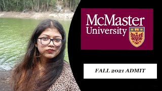 Mc Master University | Fall 2021 Admit | Systems and Technology | Canada