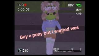 They told me to buy a pony but all I wanted was..