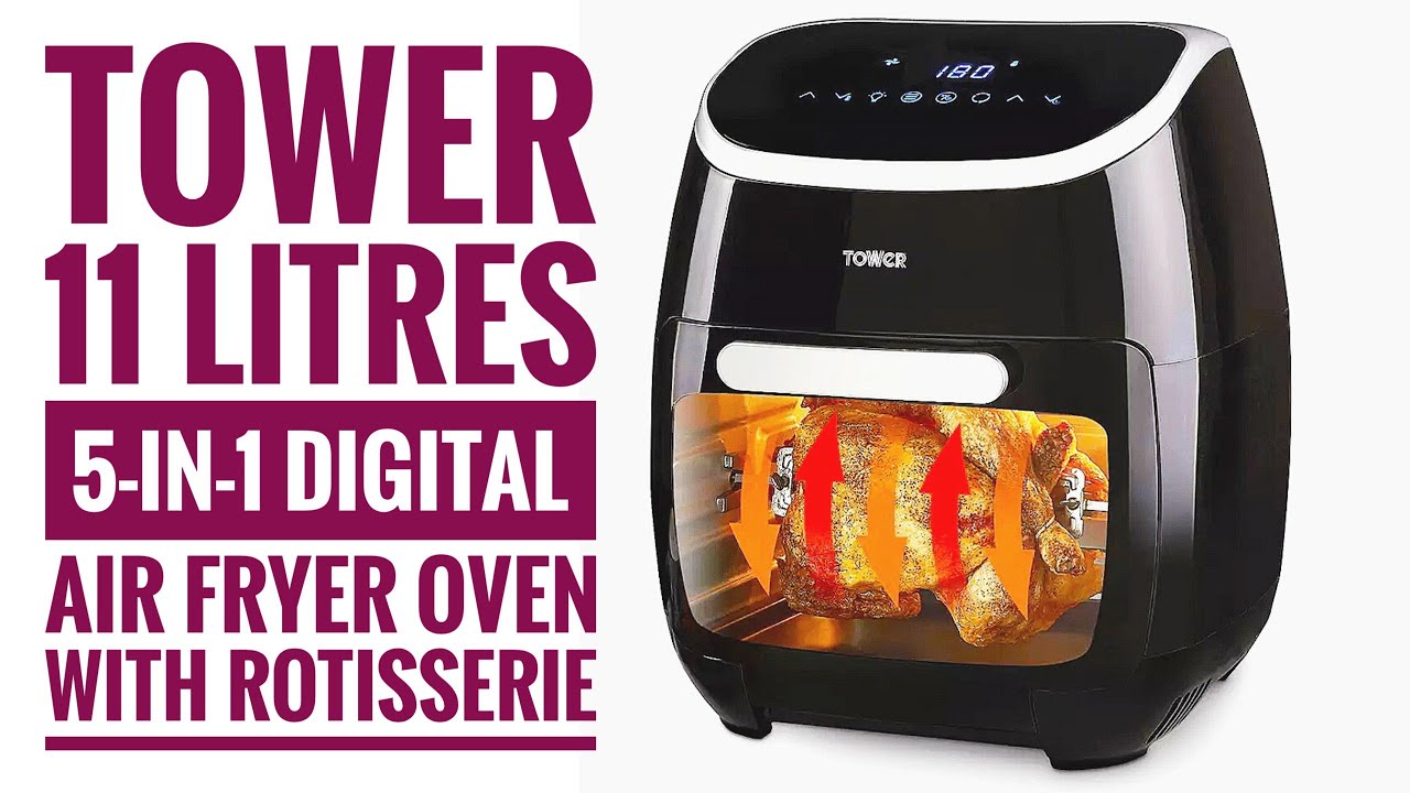 Tower T17076 10 in 1 Digital Air Fryer Review: Rotisserie cooking