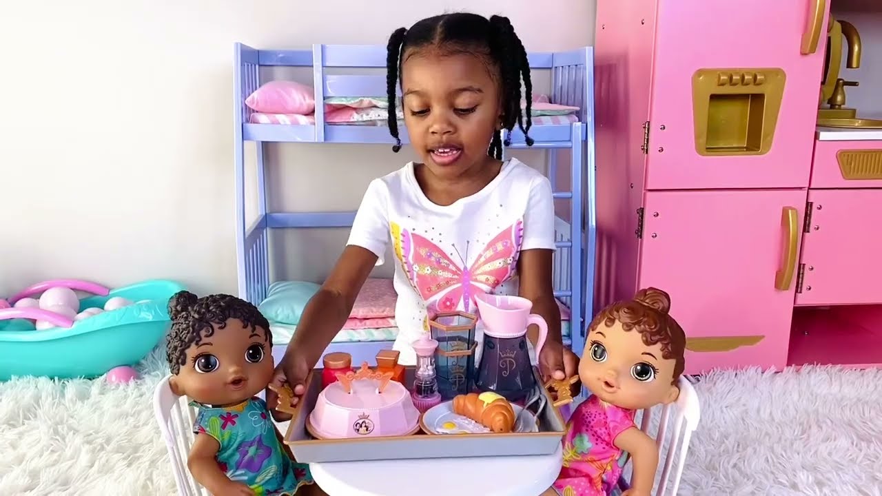 Baby Alive Doll Morning Routine | Baby Alive Dolls Gets Ready For ...