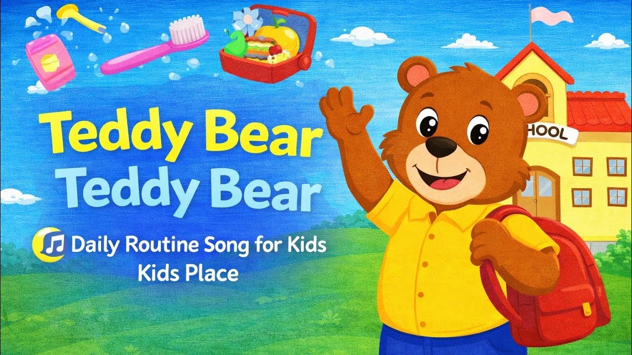 Teddy Bear Teddy Bear 🧸 | Daily Routine Song for Kids | Kids Place