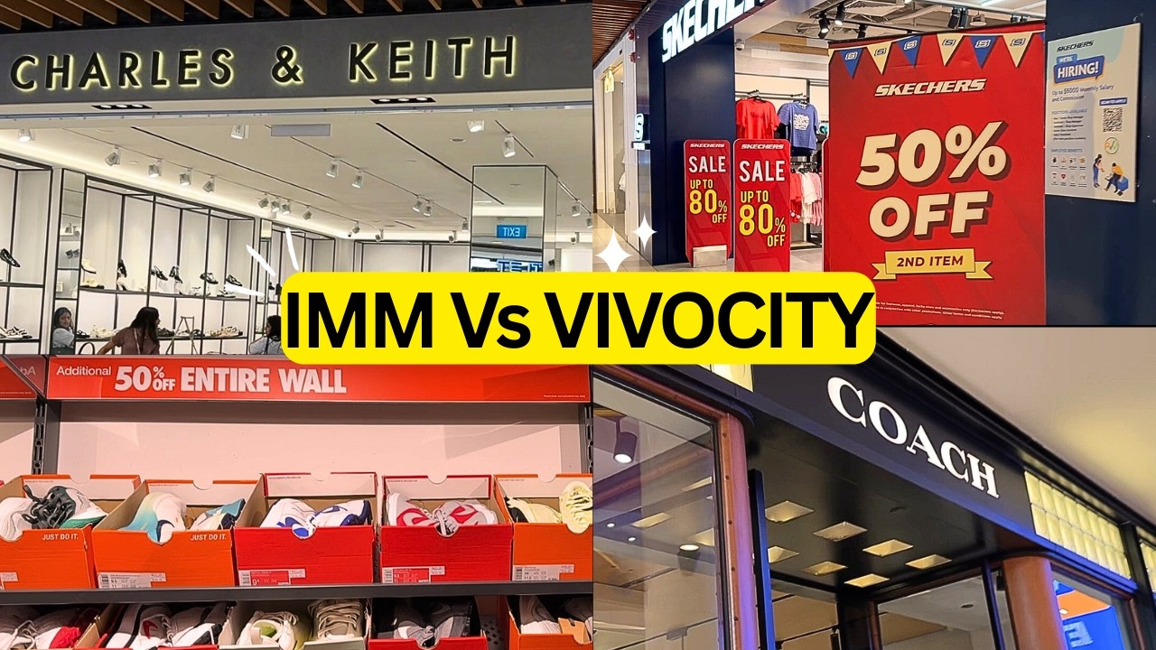 Торговый центр IMM Mall Singapore против VivoCity 🛍️ | Где делать покупки, есть и экономить!