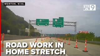 Road work on Veterans Memorial Bridge, U.S. 22 on track to finish in August