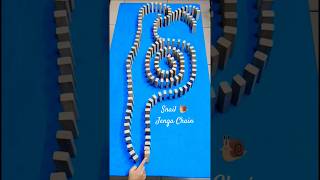 Snail Shape 🐌 Jenga Chain Reactions #shorts #jenga #chainreaction