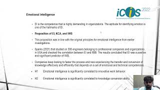 Correlation between Emotional intelligence and Innovative work behaviour