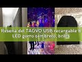 Reseña del TAGVO USB recargable 8 LED gorro sombrero, brillante gorra iluminación y intermitente ala