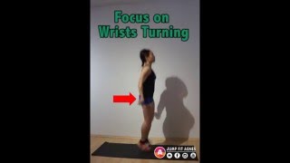 Correct arms movement for Double Under Rope Jumping
