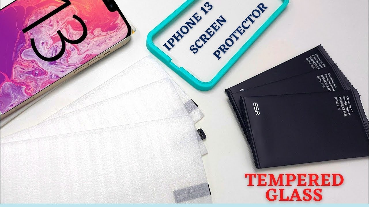 iPhone 13 / 13 Pro Tempered Glass Screen Protector || Installation Frame || Unboxing || Application