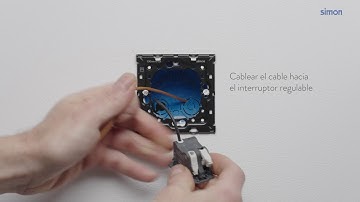 Conmutación Interruptor Regulable mediante tecla | Simon 100