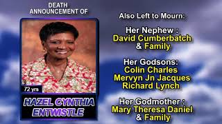 Hazel Cynthia Entwistle long