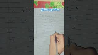 how to solve Linear Equations #maths class 8 #Rs Aggarwal