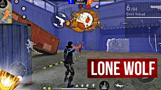 Lone Wolf Mode Full Gameplay 😈 1vs1 Garena-Free Fire