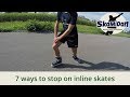 Inline Skating: How To Brake And Stop - 7 Ways - Without A Heel Brake - Fitness Inline Basics #02