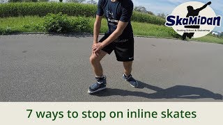 Inline Skating: How To Brake And Stop - 7 Ways - Without A Heel Brake - Fitness Inline Basics #02